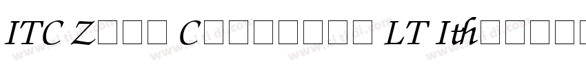 ITC Zapf Chancery LT Italic字体转换